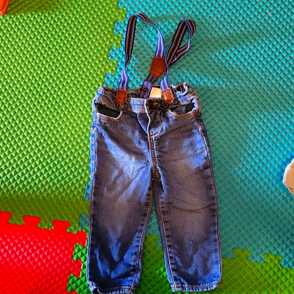 Oshkosh jeans with suspenders
